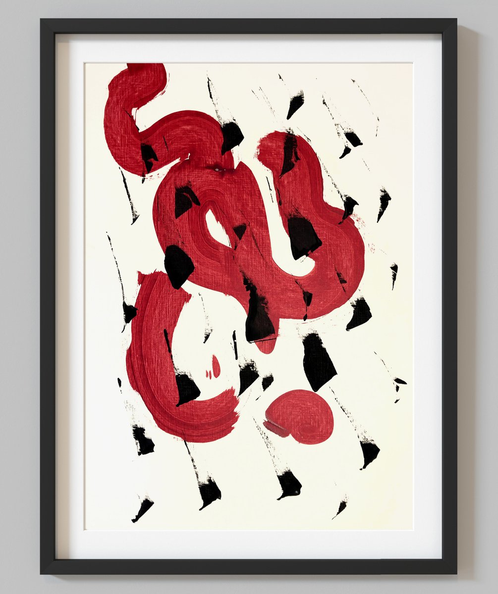 Abstract Painting By Evgenia Makarova, 17 X 23, Abstract 