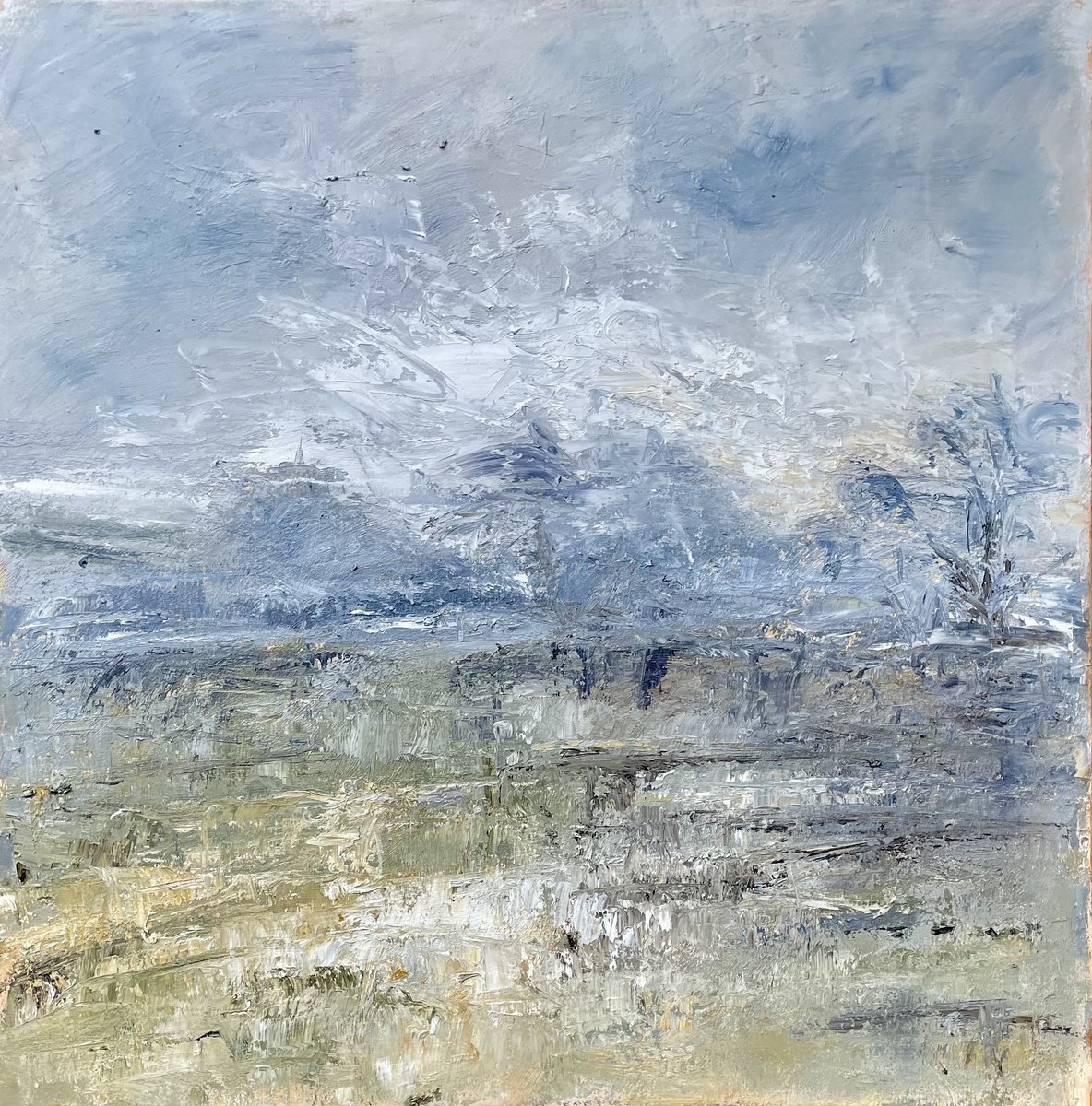 Wrapped In Mist -January By Sherry Edmondson, 31 X 31, Artwork For Sale On Artfinder