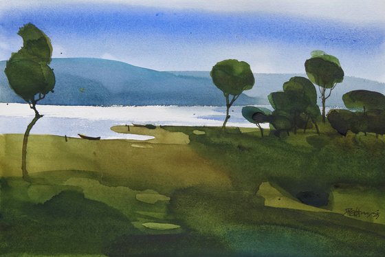 Somewhere by the riverside
