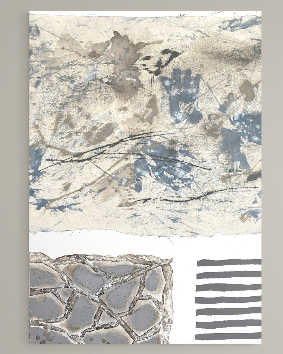 Abstract Painting By Cristina Dalla Valentina, 28 X 39, Free Thoughts /12, Original Artwork