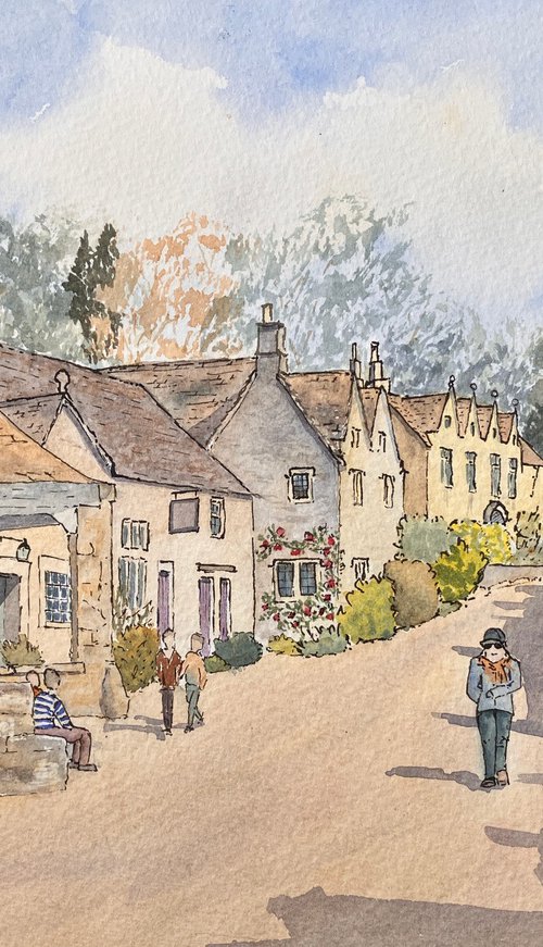 Market Cross, Castle Combe by JANE  DENTON