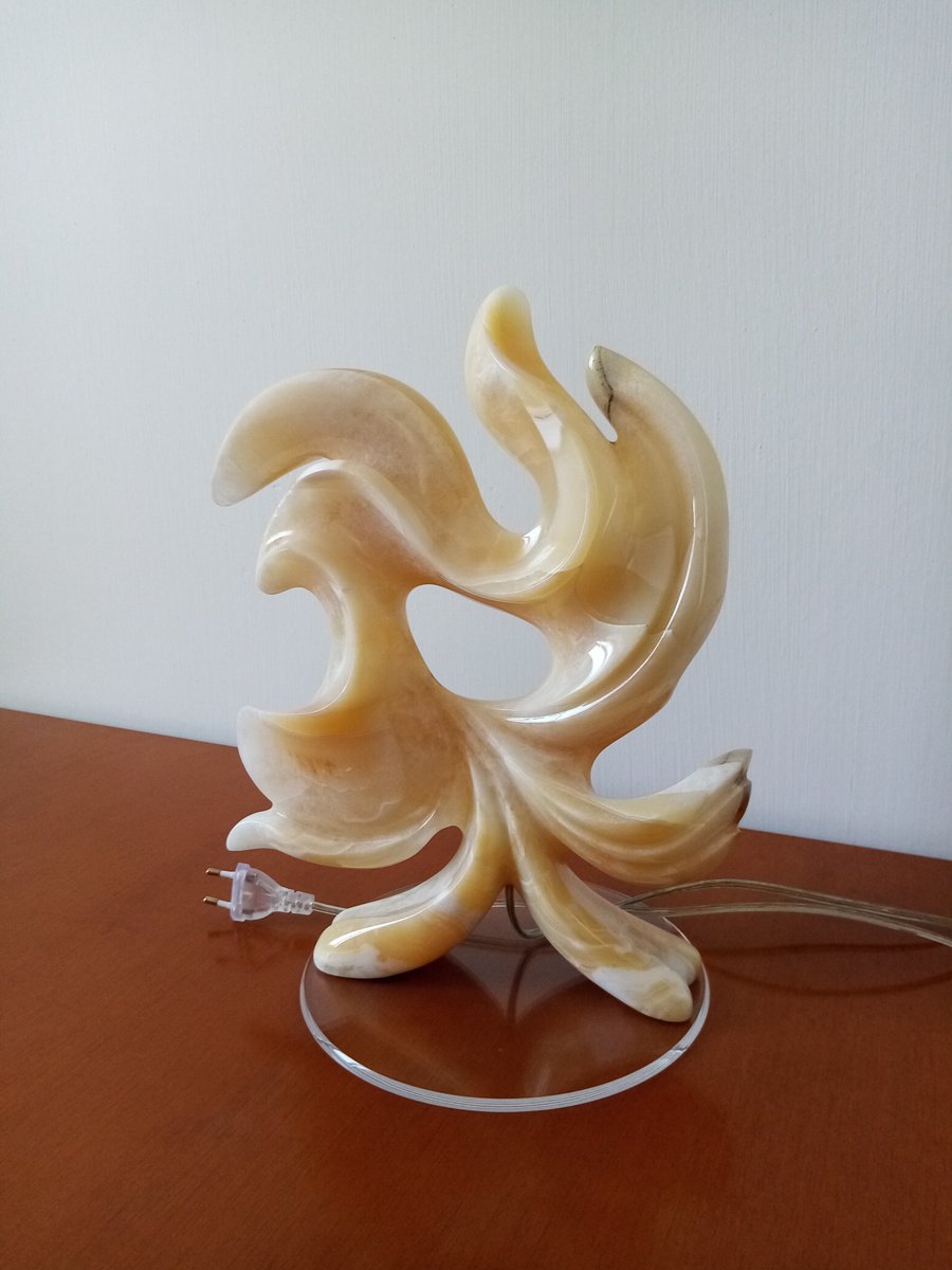 Abstract Stone Sculpture By Massimiliano Capraro, 11 X 14", Ghost, Original Artwork