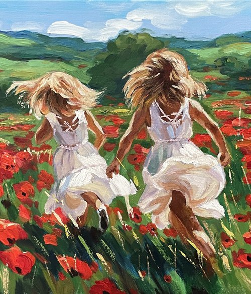 Poppy Field by Anna Reznikova