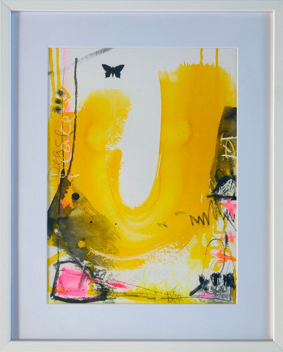 Butterfly  No.15 #peace (framed)