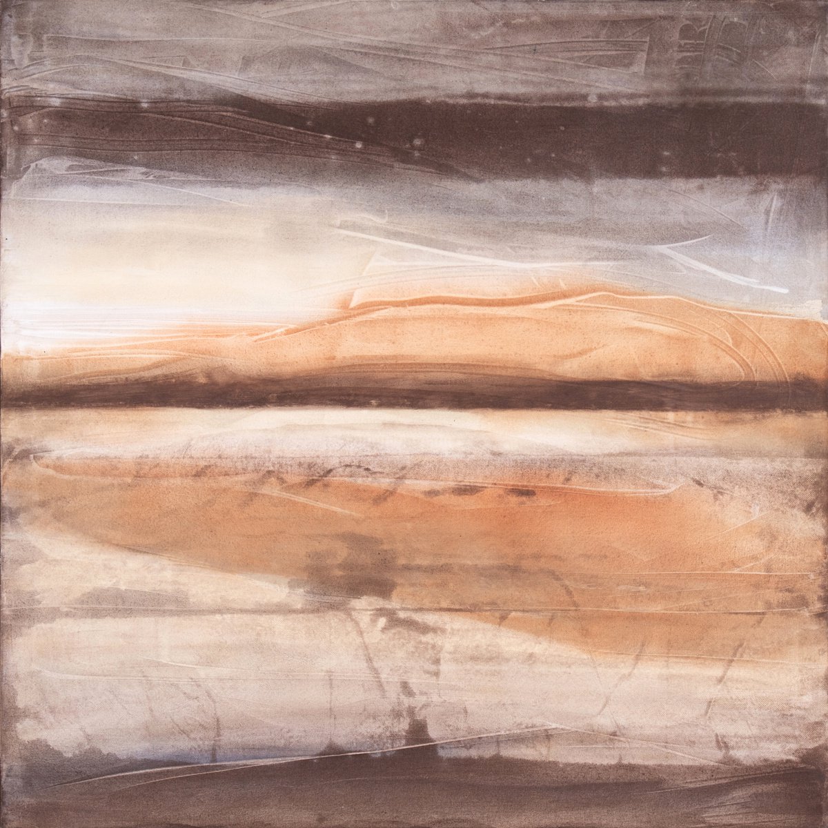 Abstract Acrylic Painting By Rokas Berziunas, 47 X 47", No. 22-10 (120 X 120 Cm ), Original Artwork