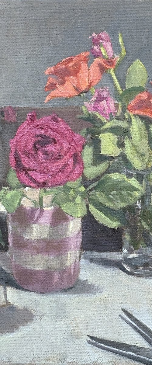 Kitchen roses by Louise Gillard