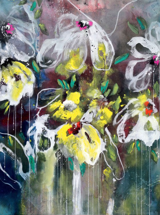 Floral Abstract - Bloom, I am here