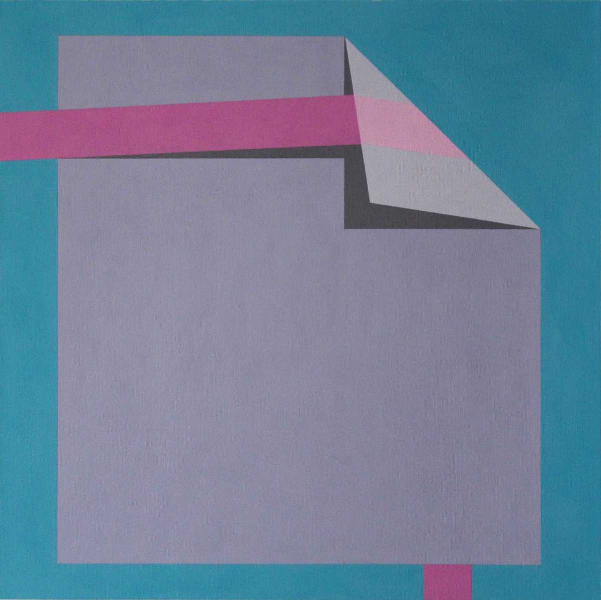 Geometric Abstract Acrylic Painting By Martin Singer, 20 X 20", Cpb-15, Original Artwork