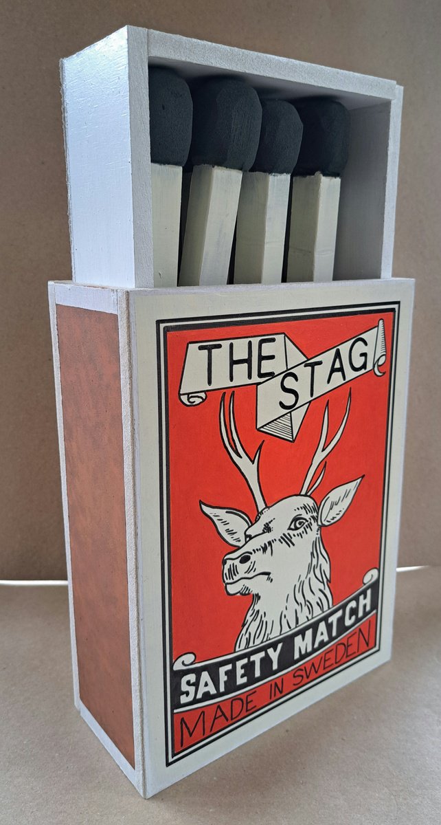 Still Life Sculpture By Lee Jenkinson, 8 X 15", The Stag, Original Artwork