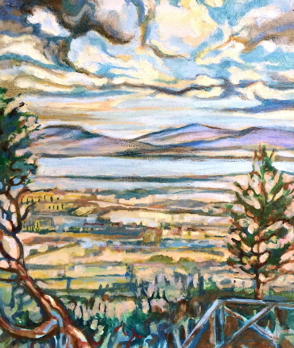 Impressionistic Landscape Oil Painting By Guy Pickford, 10 X 12, Defence, Original Artwork