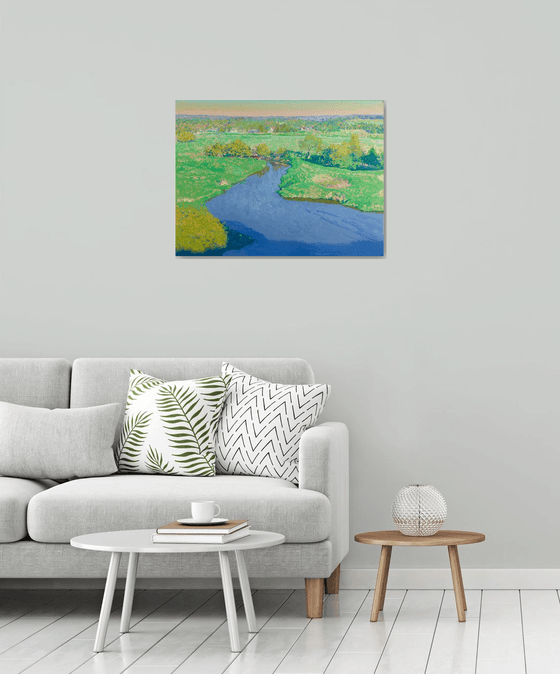 Evening. Protva River