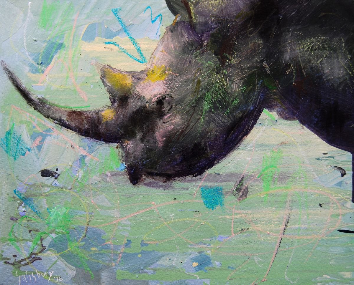 Black Rhino ( live well ) by Trevor Salisbury
