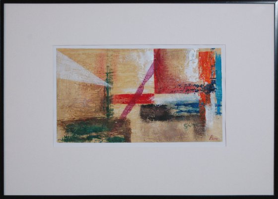 Abstract Variations # 71. Matted and framed.