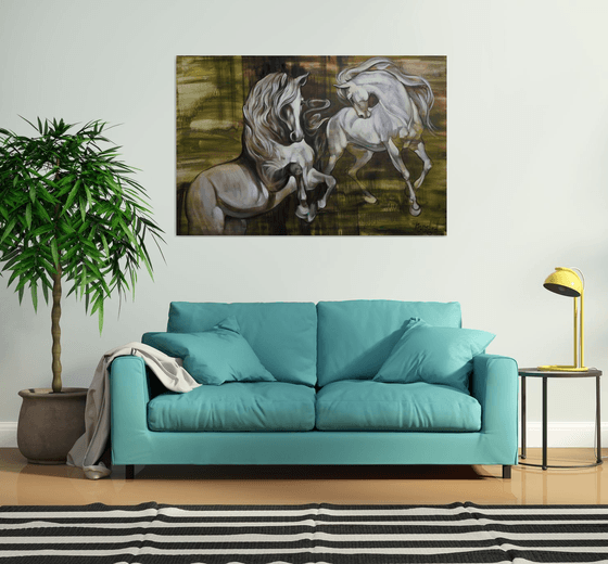 Dance with me. Horses