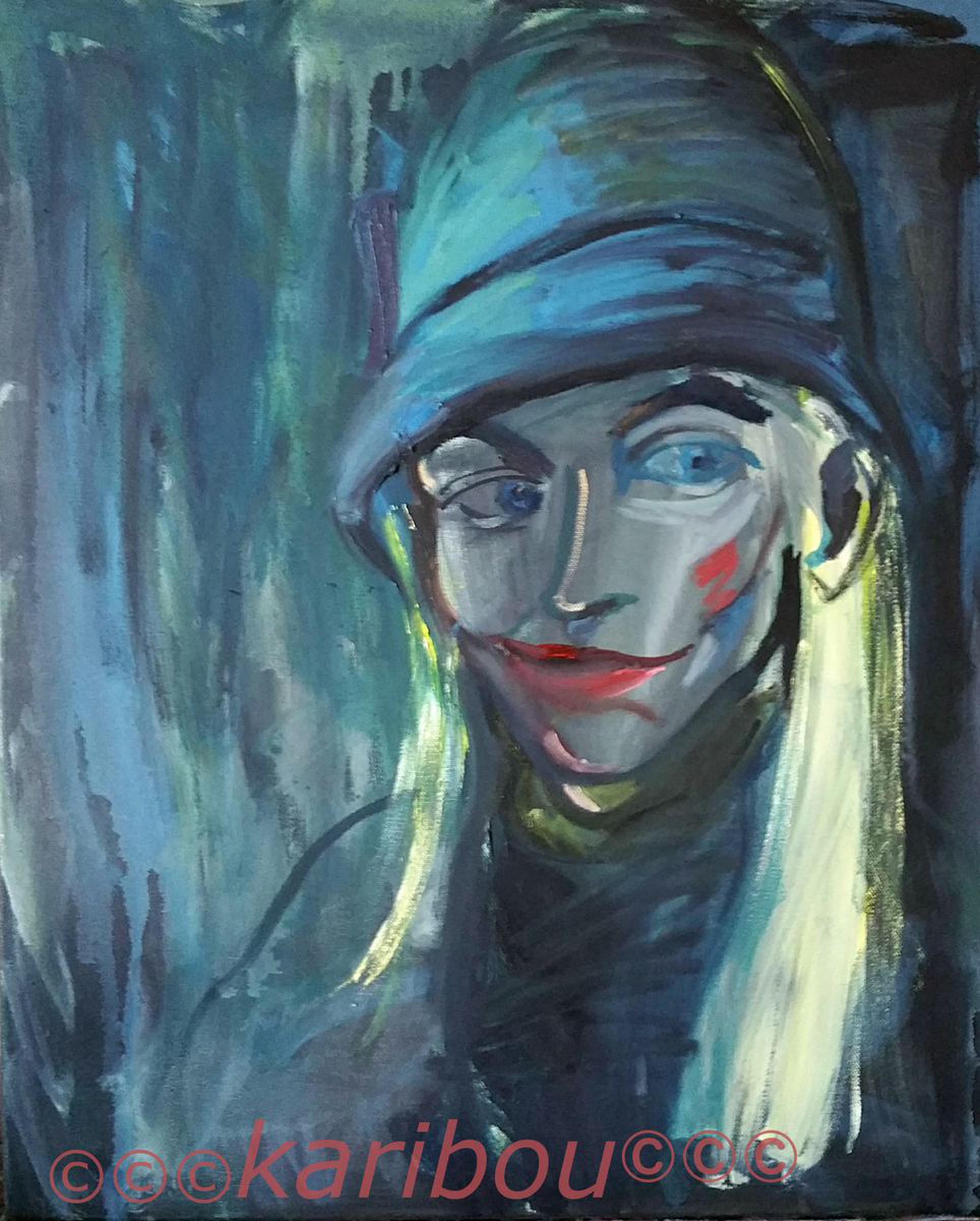 Abstract Portrait Russian Artist Oil Painting Be Artfinder