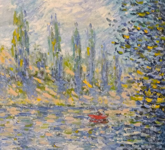 Poplars by the river