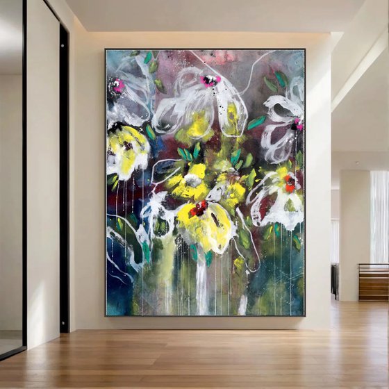 Floral Abstract - Bloom, I am here