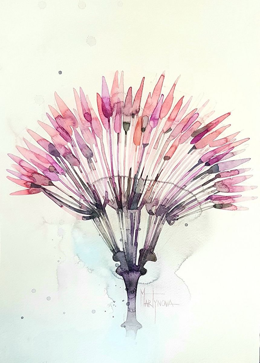 Herbal Pink #2 - A3 size by Yuliya Martynova