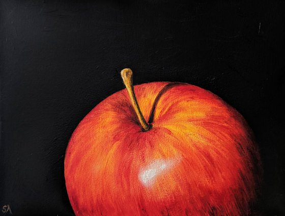 "Honeycrisp Apple"  (Original Oil Painting)