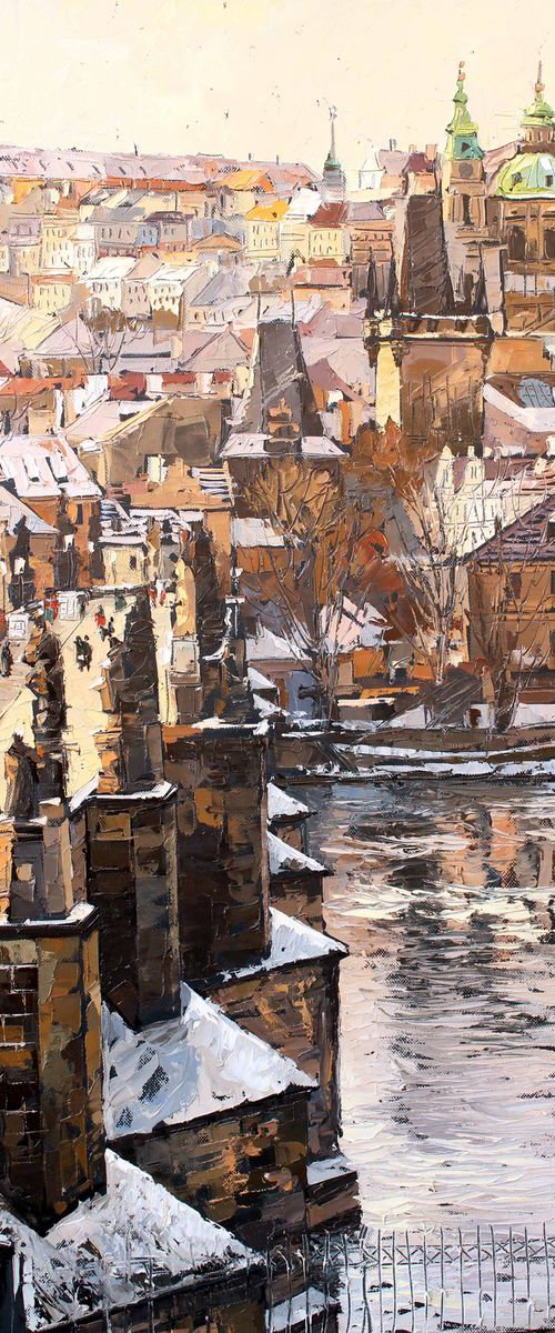 Winter Prague by Volodymyr Melnychuk