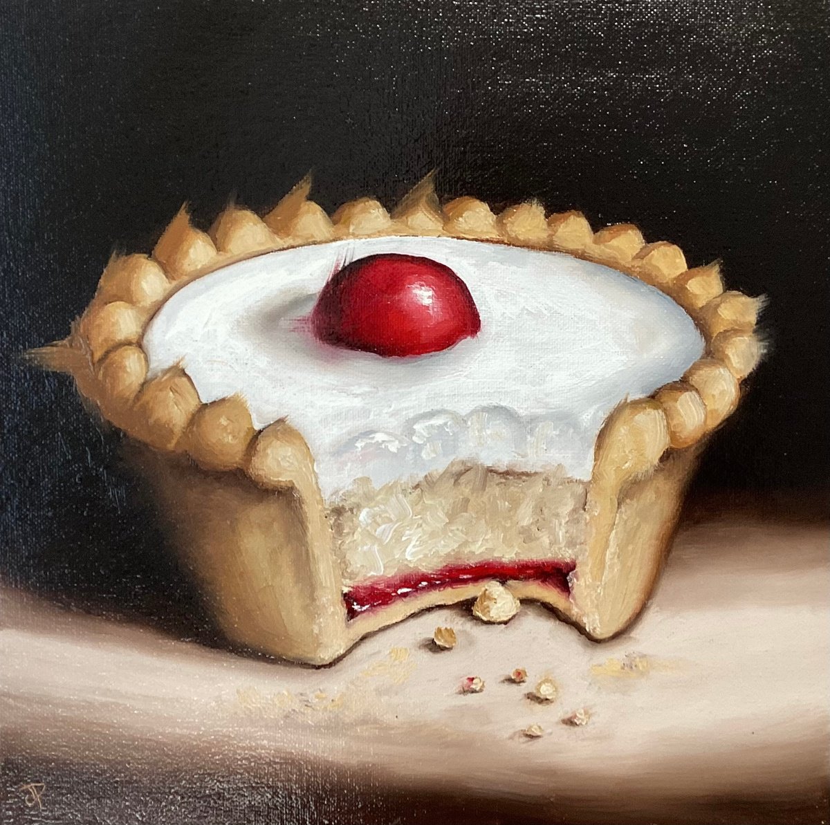 Big tart still life by Jane Palmer Art