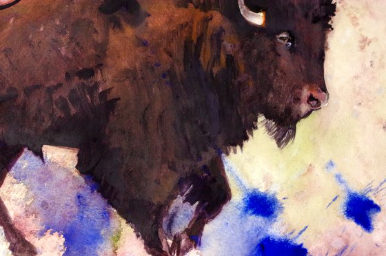 Bisonon abstract background