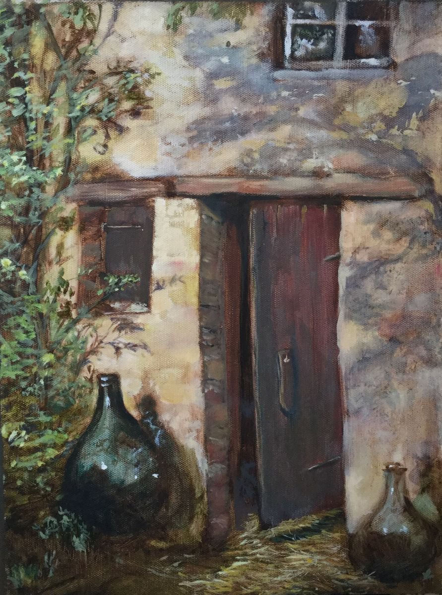 The chicken house door by Caroline Crawford