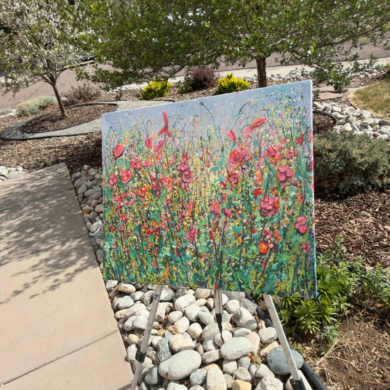 Wildflower Symphony Textured Palette Knife