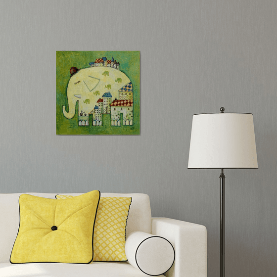 Elephant in the city
