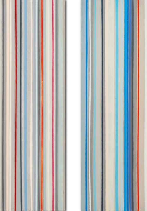 Diptych (lines 10) by Susana Sancho Beltrán