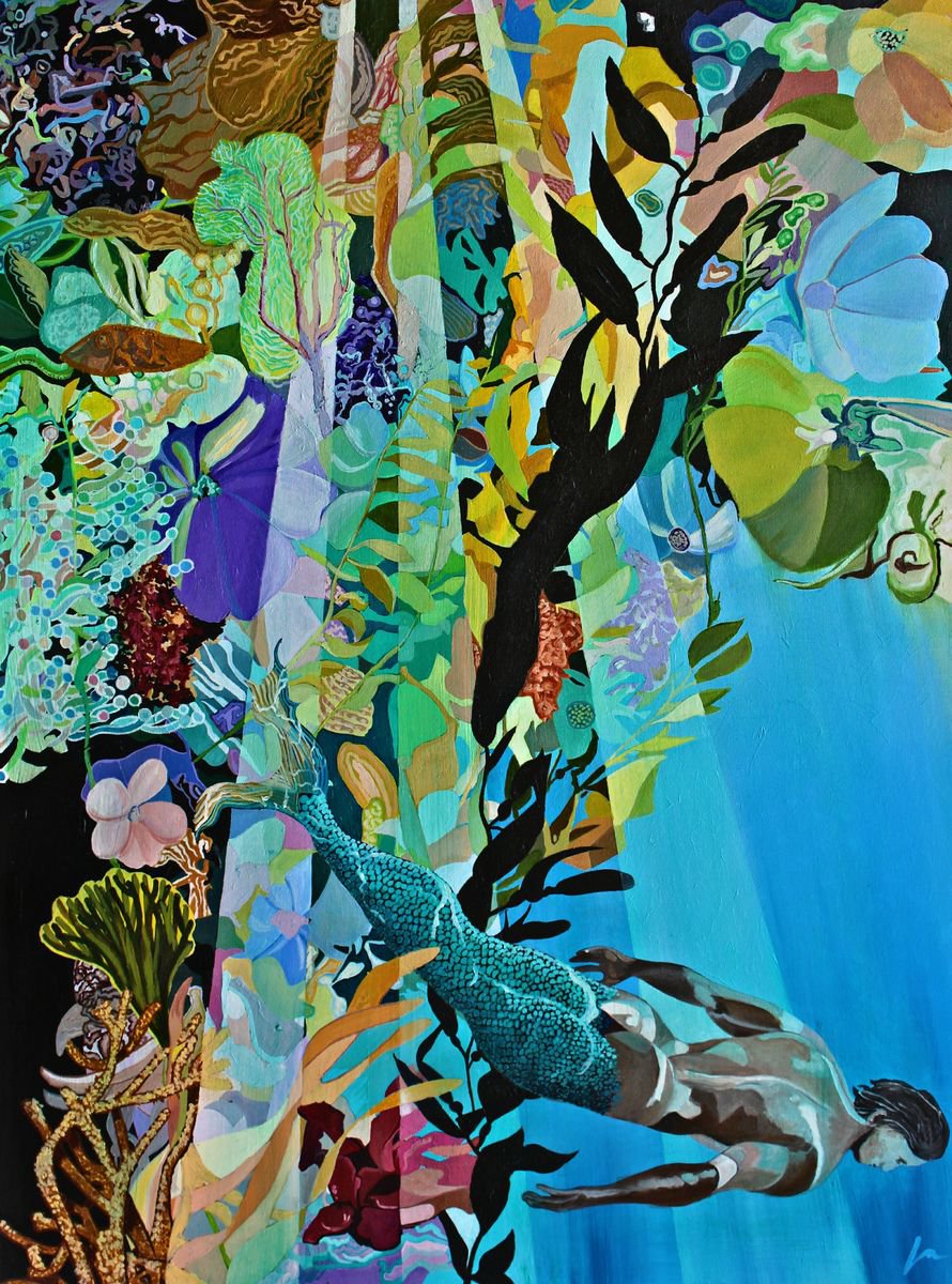 Photorealistic Landscape Oil Painting By Ken Vrana, 30 X 40", Neptune