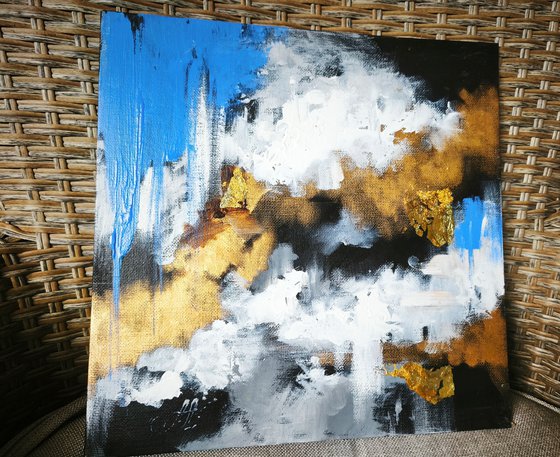 Abstract Floral Diptych