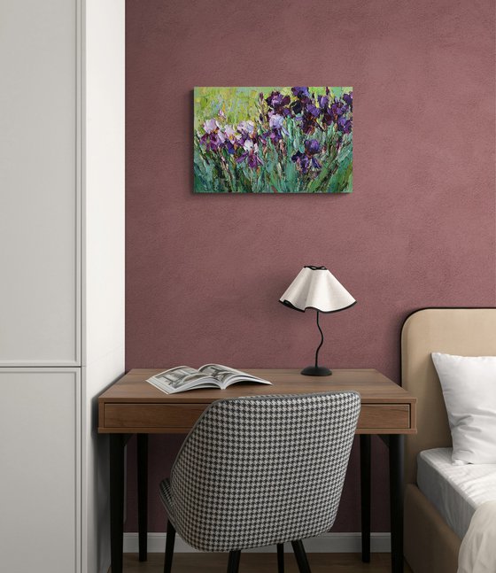 Blooming Irises