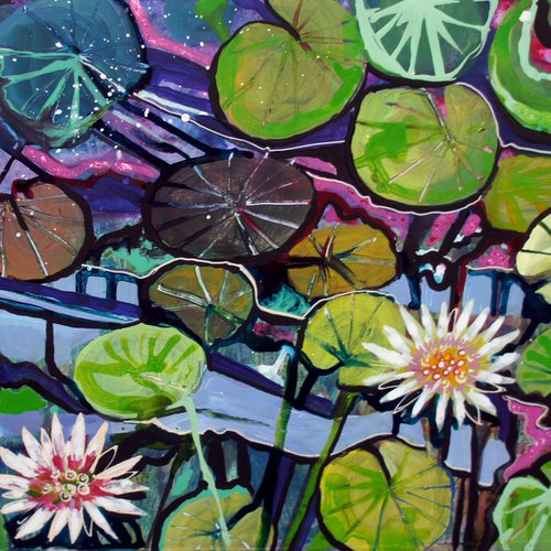 Lily Pond by Julia  Rigby