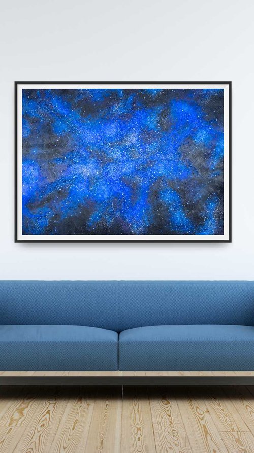 "Starlight night" 80x60cm by JuliaP Art