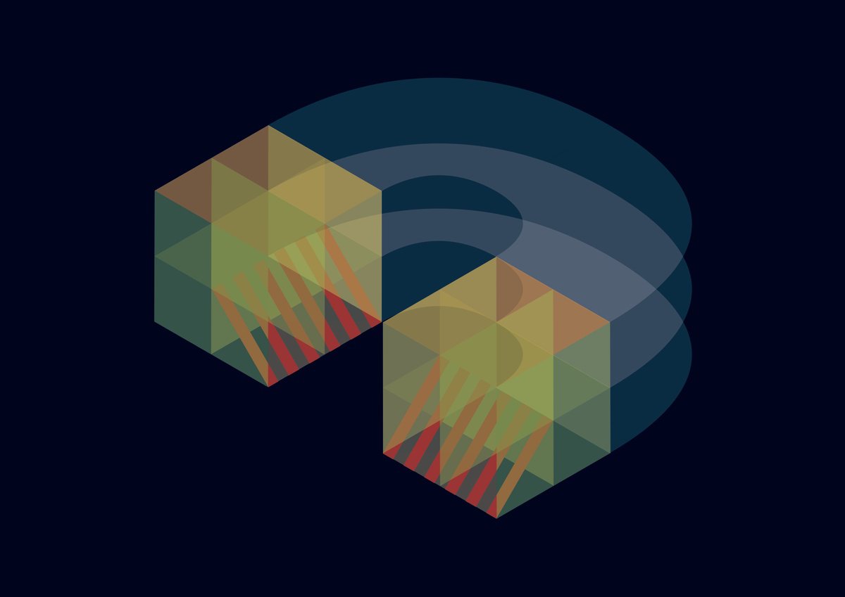 Graphic Cityscapes Giclee Print By David Gill, 17 X 12, Magnetic Trap 1, Original Artwork