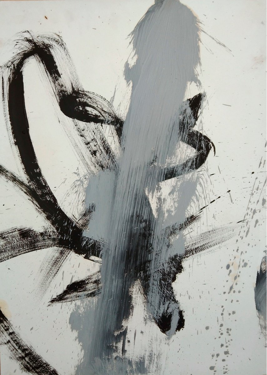 Organic Abstract Oil Painting By Toni Riera, 26 X 37", Pintura 1026, Original Artwork