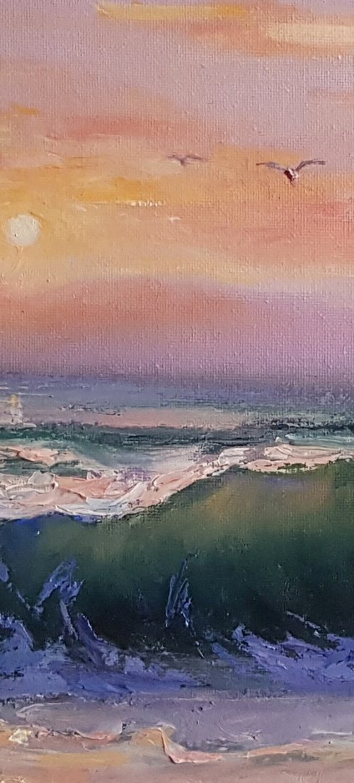 Moonlight on the Coast. by Olga Lomax