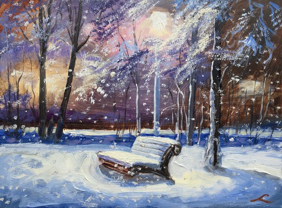 Winter bench