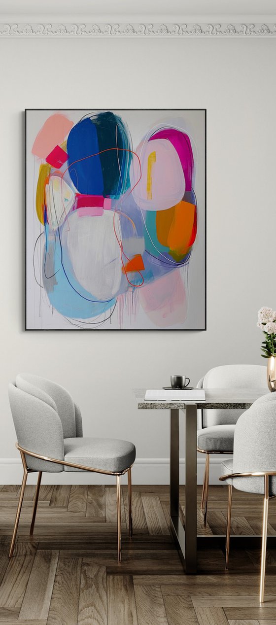 Bold colors and organic shapes