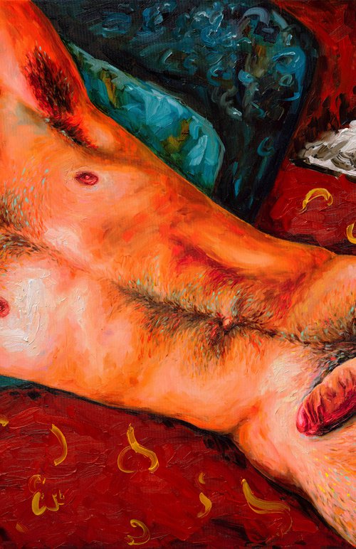 Red Nude by Oleksandr Balbyshev