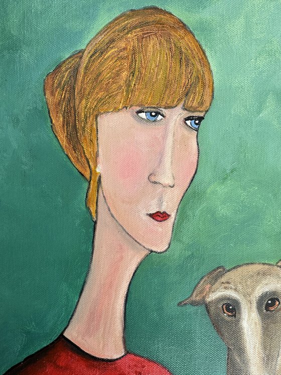 Girl and her Dog