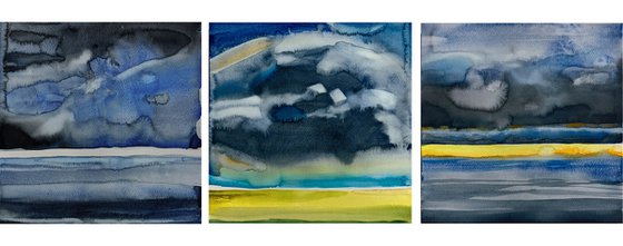Storm - triptych