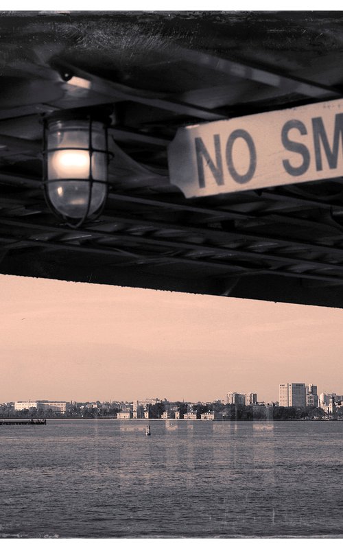 No smoking, ( New  York, Staten Island ferry ) by Louise O'Gorman