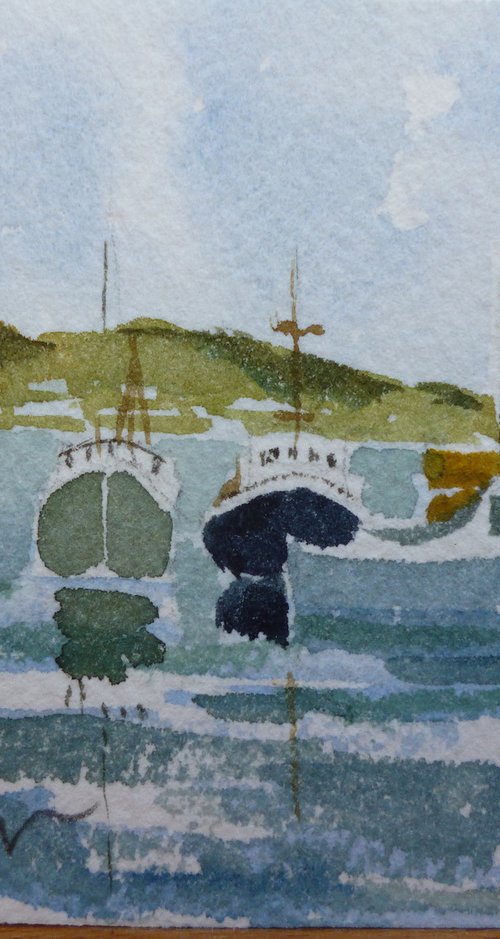 Fishing boats at Skerries by Maire Flanagan