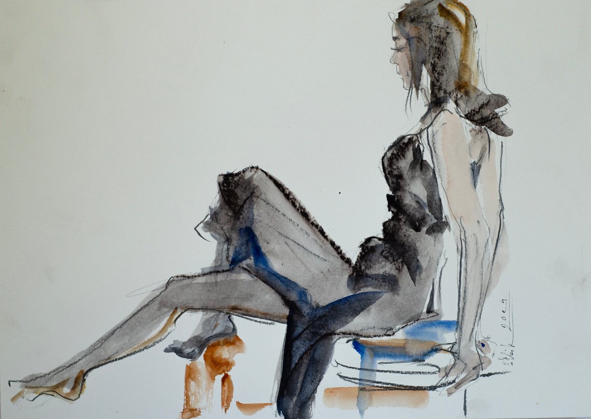 Fashion sketch. #1 by Irina Bibik-Chkolian