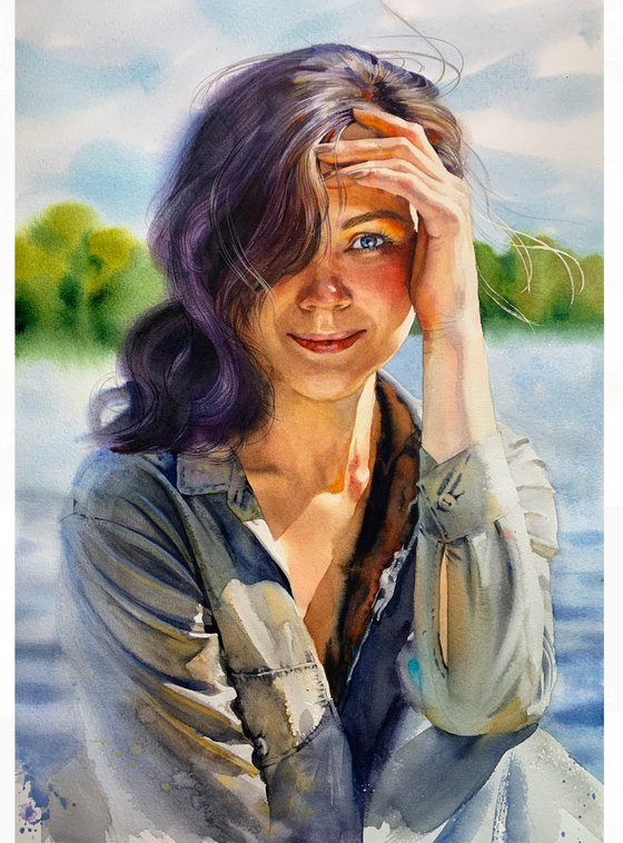 Watercolor portrait