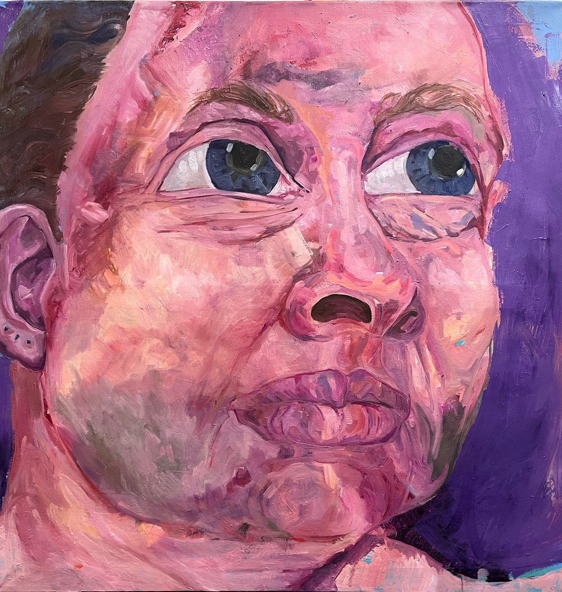 Expressive Oil Painting , My Wishes Will Be Fullfilled By Ulli Schmitt, 39 X 39, Artwork For Sale On Artfinder