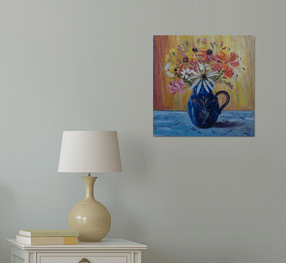 Blue vase