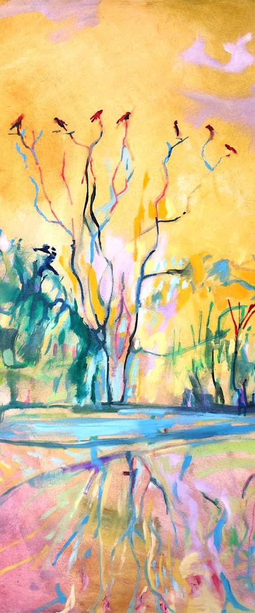 Crow tree by Guy  Pickford